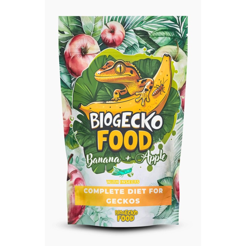 BioGecko Food 100g - pełnowartościowy pokarm dla gekon&oacute;w orzęsionych i innych jaszczurek - papka owocowa - rożne smaki | Papki owocowe | Vantis Terra