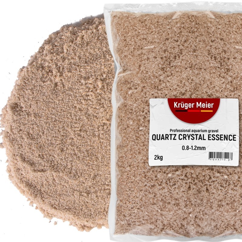 Piasek akwarystyczny Quartz Crystal Essence 0,8&ndash;1,2 mm Kruger Meier 2 kg | Podłoże | Vantis Terra
