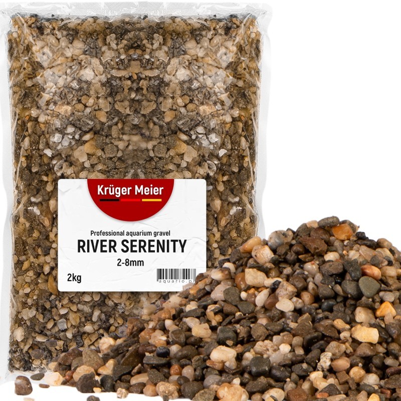 Żwirek akwarystyczny River Serenity 2–8 mm Kruger Meier 2 kg | Podłoże | Vantis Terra Żwirek akwarystyczny River Serenity 2–8 mm Kruger Meier 2 kg | Podłoże | Vantis Terra