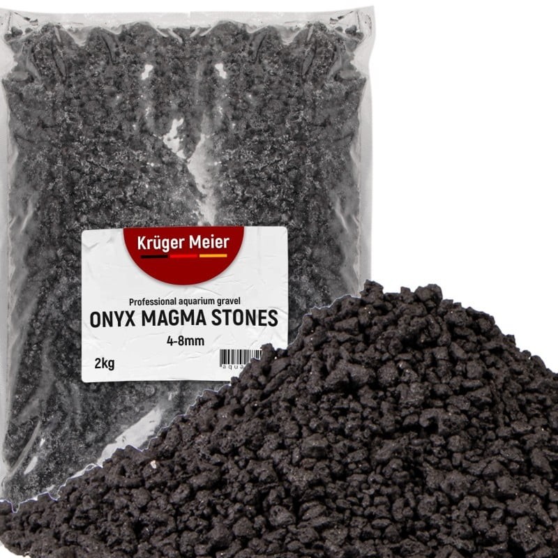 Żwirek akwarystyczny Onyx Magma Stones 4-8 mm Kruger Meier 2 kg | Podłoże | Vantis Terra