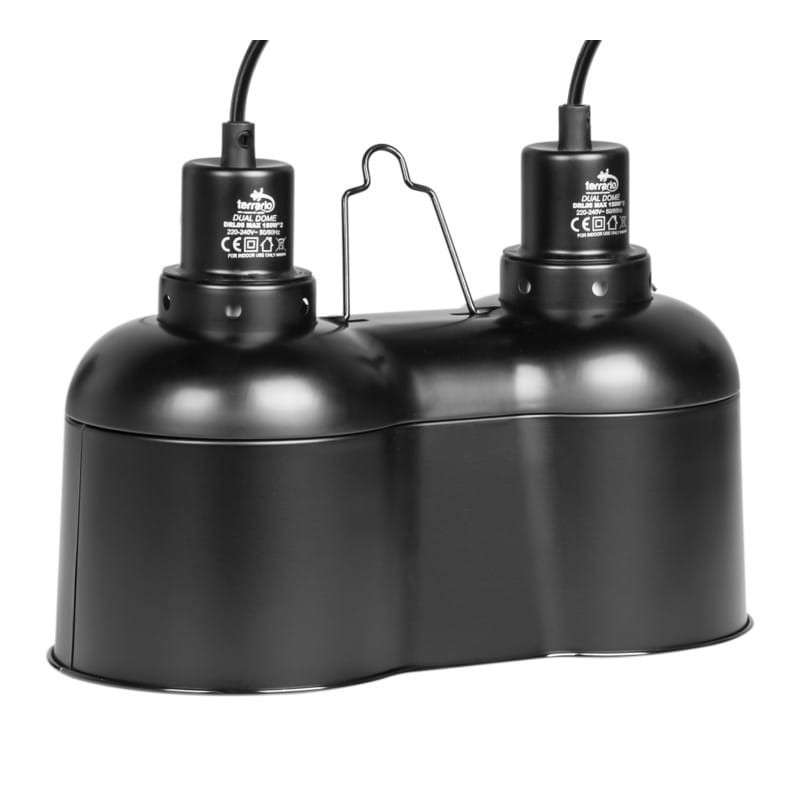 Podw&oacute;jna lampa, klosz - oprawka na żar&oacute;wki Terrario 2x150W | Oprawki i lampy | Vantis Terra