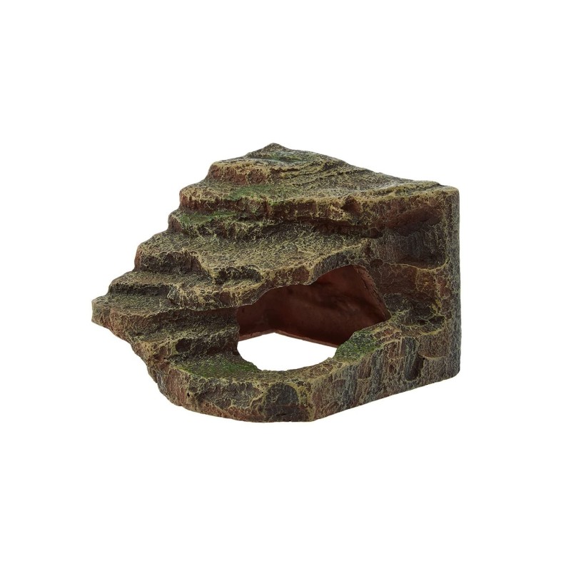 Skała narożna z jaskinią 16x12x15cm - ciemna | Kryjówki | Vantis Terra Skała narożna z jaskinią 16x12x15cm - ciemna | Kryjówki | Vantis Terra