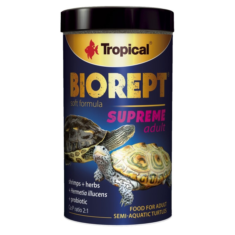 Pokarm dla żółwi wodno-lądowych TROPICAL Biorept Supreme adult 250ml | Pokarmy gotowe | Vantis Terra